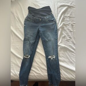 MATERNITY Abercrombie & Fitch Blue “Super Skinny Ankle” Jeans